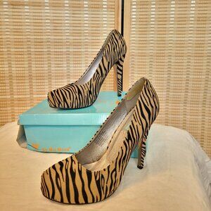 M2 By Miz Mooz Animal Print Heels